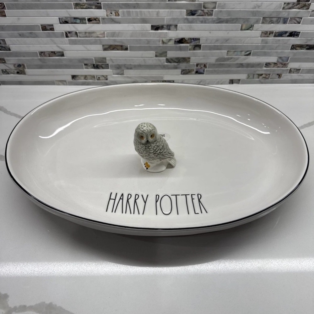 Rae Dunn Harry Potter White Oval Platter